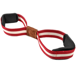 Sangles de musculation de haute performance en forme de 8, sangle de soutien robuste pour les powerlifters, poignée à double boucle, sangles de musculation - Product Image 3