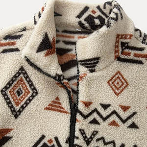 Veste en sherpa douce au toucher, intérieur en polaire chaud, veste en sherpa d'hiver pour un confort quotidien - Product Image 3