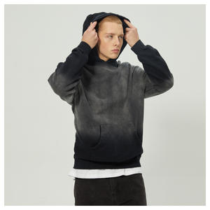Sudaderas con capucha lavadas con ácido DTG de moda para hombre, sudaderas personalizadas de algodón 100% al por mayor para invierno - Product Image 5