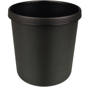 Helit - Cubo de Basura de Plástico Negro para Bomberos, 26.7 x 27 cm, con Capacidad de 12 L y 1 Compartimento de Separación - Product Image 3