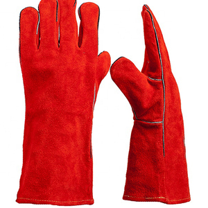 Travail de sécurité résistant à la chaleur en cuir de peau de chèvre fendue par industrie - Product Image 3