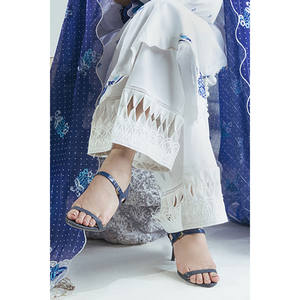 Conjunto de 3 Piezas de Traje Bordado para Mujer con Dupatta de Zari y Bunches FE-52065 - Product Image 1