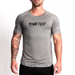 Conception OEM hommes 50% coton 50% polyester plaine vierge t-shirt en gros conception de logo personnalisé t-shirt - Product Image 3