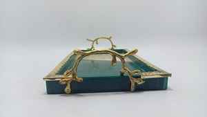 Ustensiles de cuisine Vaisselle Hôtel Home Bar de service Plateaux en bois Plateau rectangulaire artisanal en bois pour le petit déjeuner - Product Image 5