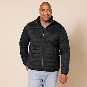 Haute qualité personnalisé hommes manteaux d'hiver chaud épaissi doudoune manches longues Style décontracté léger grande taille toile - Product Image 1