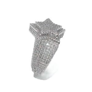 แหวนหมั้นโมอิสซาไนต์ทรงคลาสสิคแบบโซลิแทร์สำหรับผู้หญิง คุณภาพสูง ทรงกลม ไร้สี สำหรับวันครบรอบแต่งงาน - Product Image 4