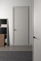 Portes battantes modernes en MDF, intérieures/extérieures, personnalisables, prêtes à la peinture RAL, étanches, pour villas, halls, commerces, écoles, supermarchés