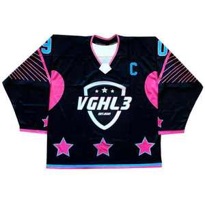 Venta al por mayor en blanco 100% poliéster sublimación alta calidad barato personalizado equipo de hockey sobre hielo jersey de entrenamiento para los hombres - Product Image 3