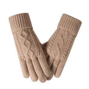 Winter Women's <b>Touchscreen</b> <b>Gloves</b>-Outdoor Daily Use Acrylic/Cotton Knitted <b>Gloves</b> with WRIST Length - Product Image 5