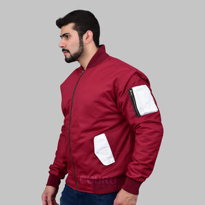 Broderie personnalisée patchs en chenille coque souple coque dure blouson aviateur avec col montant veste Streetwear - Product Image 2
