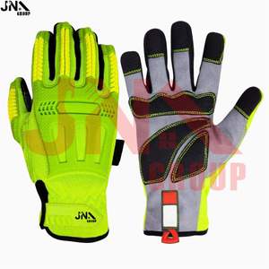 Guantes de trabajo industriales antivibración de alta resistencia Guantes de impacto TPR Guantes DE SEGURIDAD Fabricante ans Exportador - Product Image 2