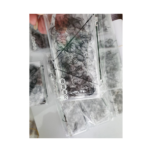 Extensions de cils synthétiques faites à la main Nhu Y NY16D, volume intense, pour maquillage quotidien, emballage fabricant Vietnam, design 3D noir - Product Image 2