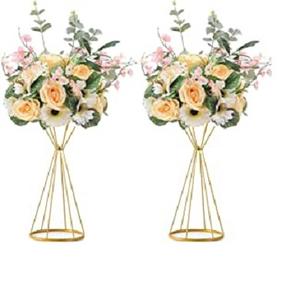 Nouvelles pièces centrales de jardin de luxe Vase Vases décoratifs en métal doré pour la décoration du sol - Product Image 6