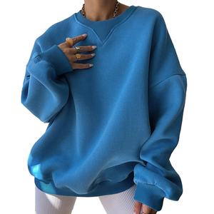 Sudadera Digital con estampado de algodón de rizo francés pesado de alta calidad, sudadera de manga larga de gran tamaño para mujer, sudadera de gran tamaño Puollver - Product Image 1