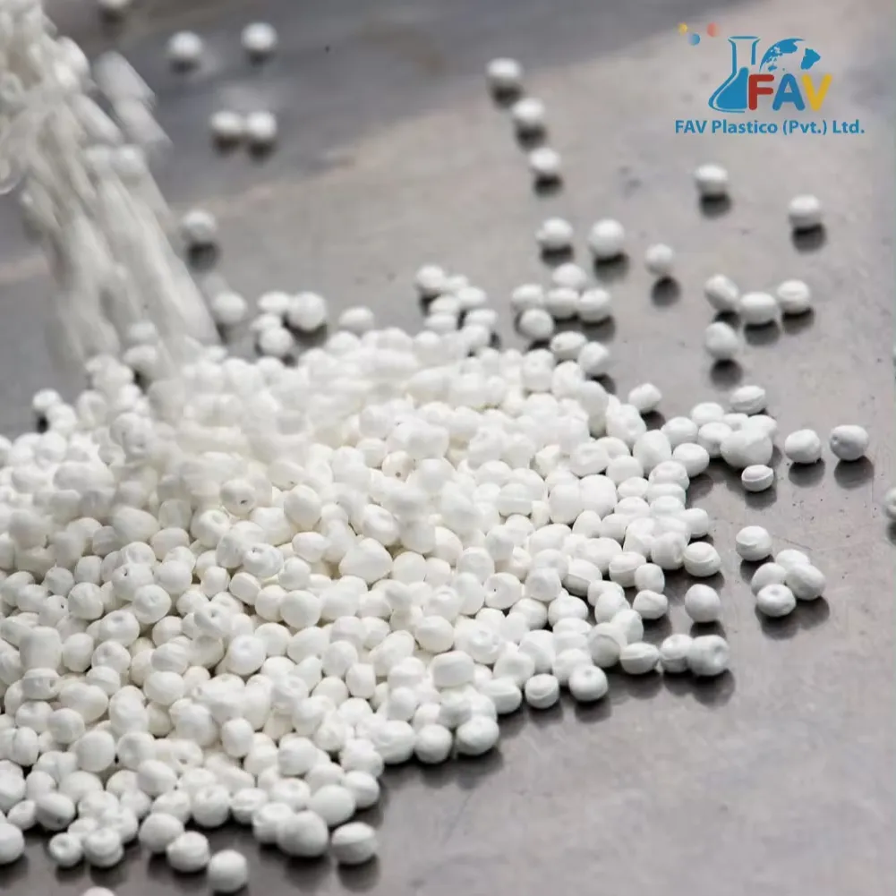 FAVOLENE White 700K ABS, PC, PET, PS, PVC PP, PE, HDPE Base) Plastic Products Plastic Raw Materials White pla granules