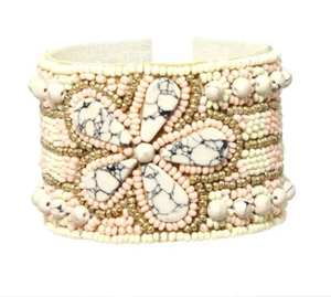 Trendy Resin Bangle <b>Bracelet</b> with Colorful Embedded Stones Lightweight Resin <b>Stretch</b> <b>Bracelet</b> Unique Bead Designs resin craft - Product Image 1