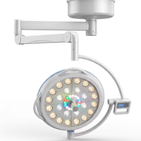 Lampe chirurgicale LED sans ombre pour plafond d'hôpital, 225 perles, 140 000 lux, température de couleur réglable, éclairage de salle d'opération