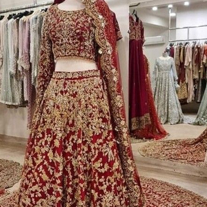 ใหม่ที่ทันสมัยอินเดีย/ปากีสถานที่สวยงาม KOTI--LEHENGA กับเส้นทางแต่งตัวประดับประดา DABKA,หินลูกปัดแก้วทำงานสำหรับงานแต่งงาน @ 2022 - Product Image 1