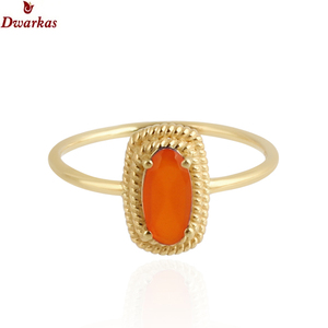Anillo de dedos de piedra de ojo de tigre chapado en oro único de Plata de Ley 925, joyería clásica para fiesta de boda más vendida para aniversario - Product Image 4