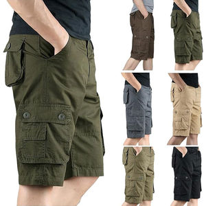 Pantalones cortos Cargo de secado rápido de diseño personalizado para hombre con pantalones cortos multibolsillos para hombre Pantalones cortos de trabajo al aire libre Teñidos lisos y pantalones cortos para hombre - Product Image 5