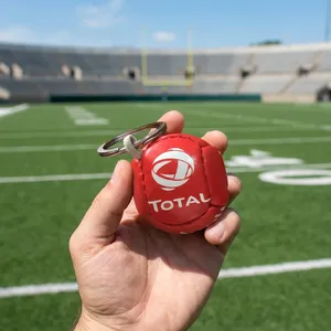 Custom Mini PU <b>Football</b> Ball Keychain With Logo Printing For Promotional Gifts, Corporate Branding, Sports Events & Advertising - Product Image 4
