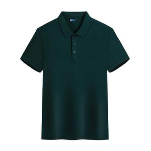 Polo para hombre, camiseta de media manga de estilo coreano a la moda de verano para hombre, camiseta informal con patrón de rayas y logotipo bordado - Product Image 4
