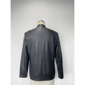 Classic Men's Bomber <b>Jacket</b> Genuine Cowhide Vintage Style Embroidered Canvas Stand Collar Casual Outerwear <b>Waterproof</b> Letter - Product Image 5