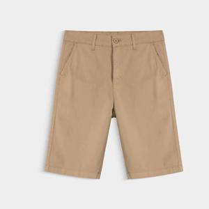 Pantalones cortos informales de algodón 100% al por mayor, pantalones cortos de entrenamiento transpirables de alta calidad, logotipo personalizado, holgados, patrón sólido, decoración media - Product Image 1