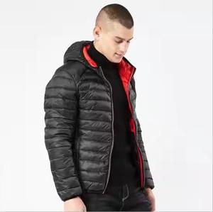 Meilleure qualité hommes grande taille doudoune hiver chaud bouffant veste col montant respirant tricoté tissu grande taille - Product Image 3