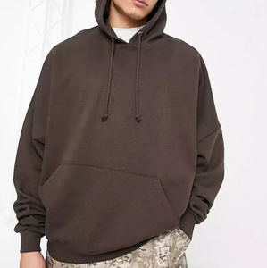 Sweat-shirts à capuche pour hommes en gros, pas chers, 100% coton, chauds pour l'hiver, élégants, brodés, impression numérique, surdimensionnés - Product Image 4