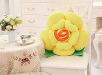 Jouet en peluche en forme de rose créatif super populaire, coussin de canapé en peluche, oreiller en peluche, fleur de rose simulée en peluche