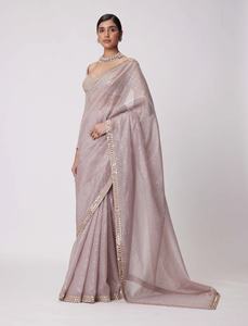 Fantaisie Tendance Robe Belle Couleur Vente Chaude Faux Georgette Saree Blouse Avec Lourd 5mm Séquence Travail Monde Large Exportateur - Product Image 4