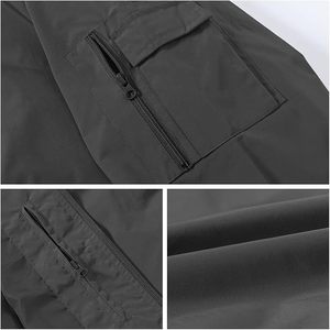 เสื้อแจ็คเก็ตผู้ชายแบบมีซิป ลายพรางเคลือบผิว ทัซแลน น้ำหนักเบา กันน้ำ กันลม เหมาะสำหรับแฟชั่นฤดูใบไม้ผลิ - Product Image 6