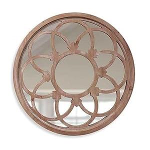 Miroir mural avec cadre en bois manguier design personnalisé Fabricant Nouveau design Décoration murale Miroir en bois Fournisseur nouvelle arrivée - Product Image 6