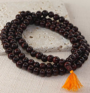 Mala en bois Méditation Perles Bracelet Bijoux Mala Prière Perles Collier Personnalisé Designer Mala - Product Image 2