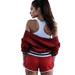 <b>Women</b>’s Sportswear Set Sports Bra Running Shorts and <b>Jacket</b> 3 Piece Gym Fitness Activewear Workout Outfit - Product Image 3