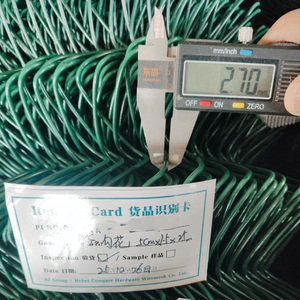 Rouleau de clôture grillagée en vinyle vert, directement de l'usine, hauteur 1,8m, 3m, 4m, <span class=keywords><strong>maille</strong></span> 50mm, pour périmètre de terrain de tennis et de sports - Product Image 2