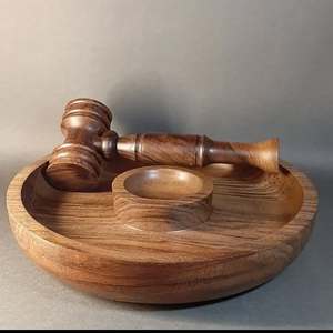 Bandeja de Servir de Madera de Acacia Hecha a Mano, Ecológica y de Primera Calidad, con 5 Orificios, Estilo Antiguo, Decoración para Bodas, Regalo - Product Image 6