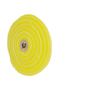 Meilleure qualité 6 "roues de polissage de coton de bord de rasoir traitées par moulin jaune - Product Image 6
