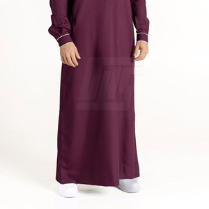 เสื้อคลุมแขนยาวของผู้ชาย jubba ที่สง่างามเสื้อผ้ามุสลิมแบบดั้งเดิมผู้ผลิตขายส่ง - Product Image 2