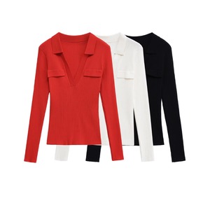 <b>Women's</b> Autumn <b>Cardigans</b> Solid Color Long Sleeve Slim Knit Sexy V-Neck Casual Fashion - Product Image 6