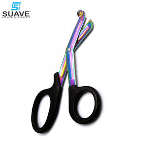 Ciseaux de traumatologie paramédic pour infirmière robuste 7.25 ciseaux chirurgicaux à lame multicolore noire par SUAVE INSTRUMENTS SURGICAUX - Product Image 2