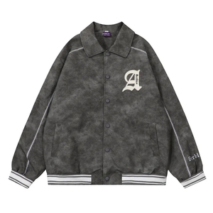 Chaqueta de cuero universitaria personalizada de alta calidad para hombre, recién llegado, soporte de tela de lana bordada de chenilla lavada con ácido para invierno largo - Product Image 2