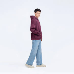 Sudadera con capucha de mezcla de algodón 100% de gran tamaño para hombre, Sudadera con capucha de punto de invierno con estampado de transferencia de calor Digital personalizada - Product Image 4