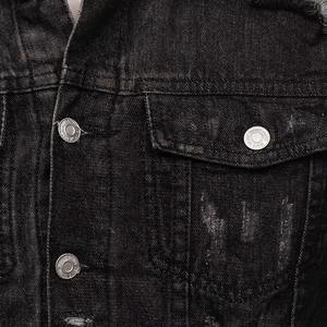 Vestes et manteaux en jean pour hommes, logo personnalisé, hiver, 100% coton, style vintage, écologiques, respirants - Product Image 5