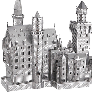 Piececool Château de Neuschwanstein (Argent) Souvenir Culturel <span class=keywords><strong>Nouveau</strong></span> Cadeau de Carrière Cadeau Esthétique Décoration de Chambre Insta-worthy Cadeau pour Artisans - Product Image 5