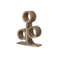 Porte-bouteille de vin en bois au design étonnant pour bar, restaurant, hôtel et décoration intérieure.