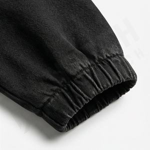 Oversize Drop Shoulder Streetwear Denim Jacket Women Latest Adjustable Color Block Jean Coat Stylish Outerwear Customized Color - Product Image 6