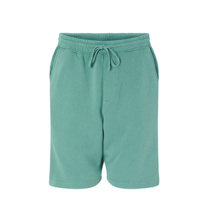 กางเกงขาสั้นผู้ชายผ้าฝ้าย OEM มีกระเป๋า กางเกงออกกำลังกายลำลองทรงหลวม ย้อมสีแบบวอช กางเกงวิ่ง กางเกงออกกำลังกายสำหรับผู้ชาย - Product Image 1