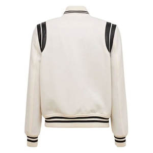 Chaqueta universitaria de lana de secado rápido con logotipo personalizado frontal largo para hombre con estilo de calle alta lista para invierno - Product Image 6